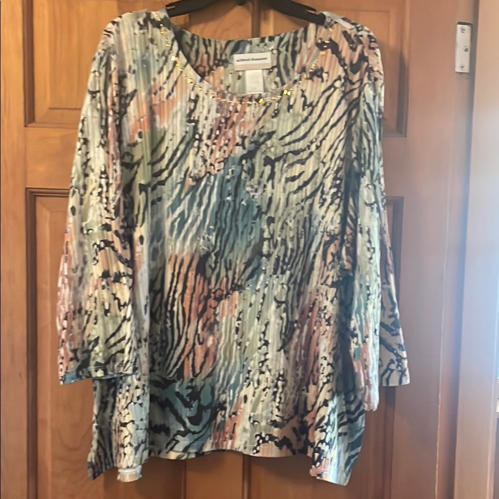 Multicolor Animal Print Women's Top